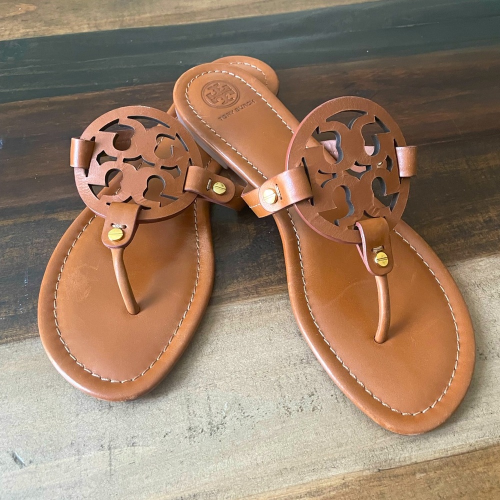 Tory Burch brown sandals, worn only once in great condition.
